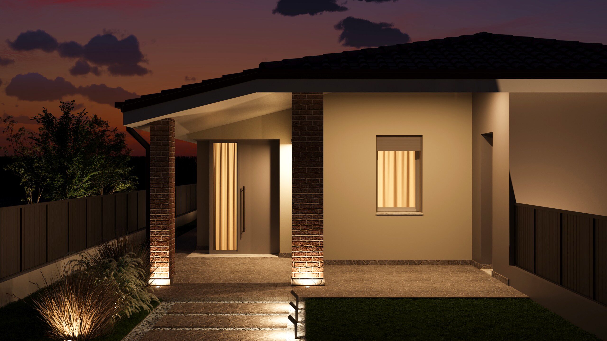 Nuova costruzione San Giovanni, ingresso di notte
